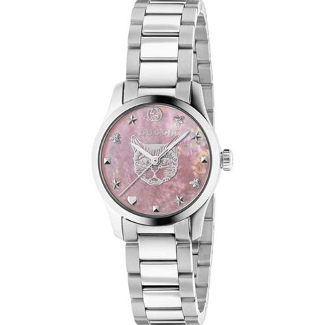 gucci cat watch pink|gucci cat watch women.